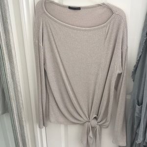 Wide neck sweater